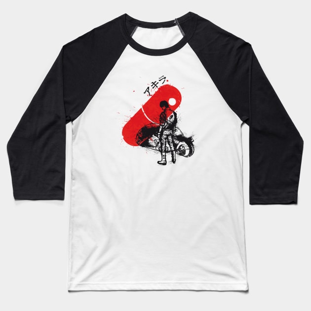 Red Sun Akira Baseball T-Shirt by Donnie